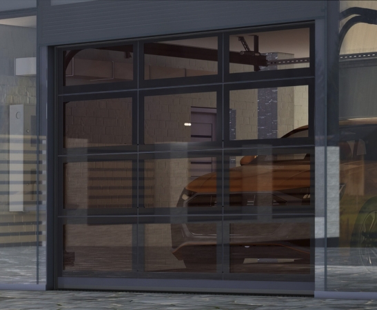 Панорамные ворота Алютех AluPro в Абинске