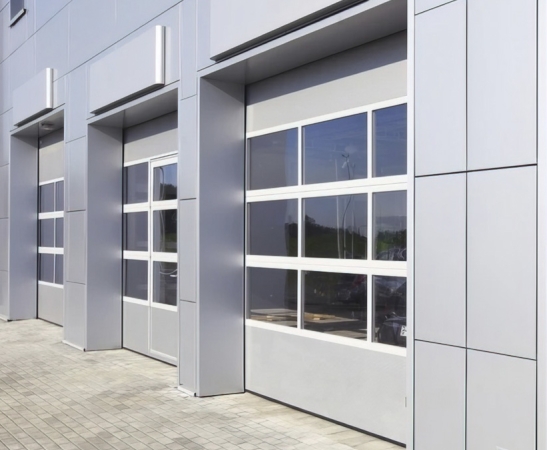 Панорамные ворота Алютех Alutrend в Абинске