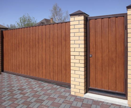 Ворота из металлического сайдинга в Абинске