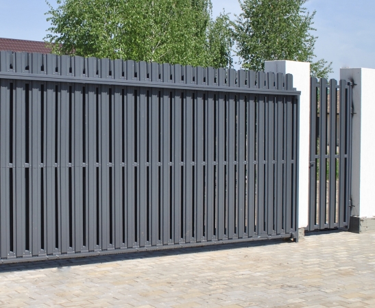 Ворота из штакетника в Абинске